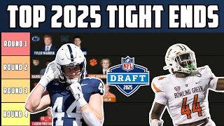 Top 2025 TIGHT ENDS Tiers  NFL Draft Prospects [upl. by Ahseinar]