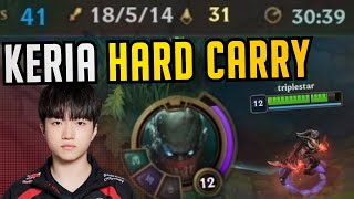 Keria The Carry  KR Pros in EUW SoloQ Best ofHighlights [upl. by Salisbarry]