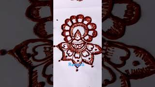 Mehandi designing Rangoli wala design🙏🙏❤❤ [upl. by Yraeht]