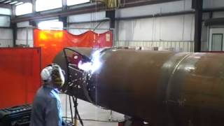 X80 Grade Pipe welding using LoneStar Automated Welding System [upl. by Wilkinson652]