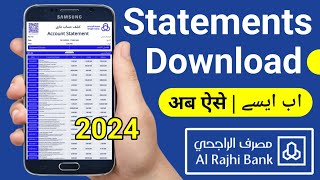 Al Rajhi Bank Statement Download 2024  Al Rajhi Statement  Al Rajhi Bank Statement Kaise Nikale [upl. by Alric]