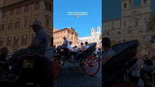 Rome April 2024 Azaleas in Piazza di Spagna amp horse carriage explorations Roma Italy Horse Asmr [upl. by Naehgem]