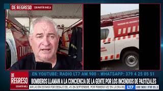 Corrientes Bomberos llaman a la conciencia de la gente por los incendios de pastizales [upl. by Grantham]