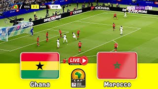 Ghana Vs Morocco  African Nations Championship 2023 Full Match  Chan 2022  eFootball Gameplay [upl. by Akiaki]