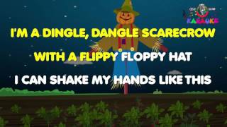 Dingle Dangle Scarecrow Rhyme Dingle Dangle Scarecrow Nursery Rhyme with lyrics Karaoke [upl. by Heshum]