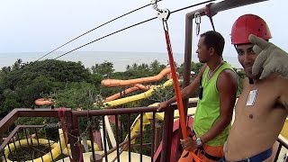 Tirolesa Rope Ride at Arraial d’Ajuda Eco Parque [upl. by Spiegleman640]