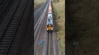 GBRf 4E00 passing through Huntingdon 121124  London Gateway Gbrf to Doncaster Iport Gbrf [upl. by Nitsu266]