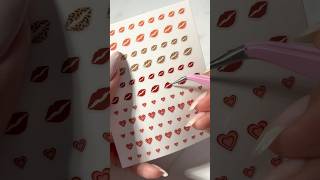 I💋a girl and I liked it HEAT OF THE MOMENT nail decal sheet 💅🏻🩷 [upl. by Atteloc3]