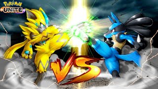 zeraora vs lucario pokemon unite gameplay 2022 07 [upl. by Hakaber]