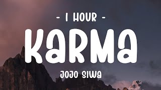 1 HOUR  Lyrics JoJo Siwa  Karma [upl. by Iatnwahs]