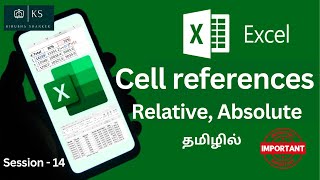 Absolute Relative reference cell usage in Excel Formulas  Advanced Excel 365 in Tamil [upl. by Eniahs]