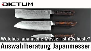 Auswahlberatung Japanmesser  Welches japanische Messer kaufen DICTUM [upl. by Mart]