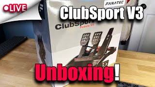 Fanatec ClubSport Pedals v3 Unboxing Stream shorts [upl. by Winonah]