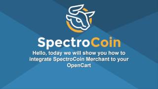 Opencart Bitcoin Merchant Extension by SpectroCoin [upl. by Gati717]