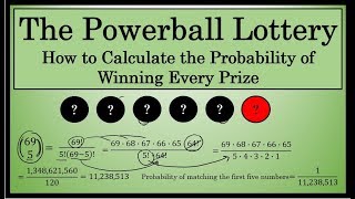 Powerball  How To Calculate the Probability of Winning Each Prize What are your odds of winning [upl. by Rolland]