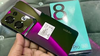 Oppo Reno 8 Pro 5G Glazed Black Unboxing First Look amp Review  Oppo ultraclearnightinportrait [upl. by Aisilef138]