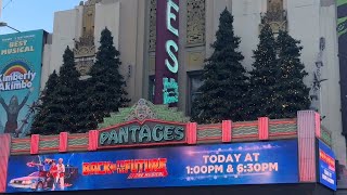 Seeing the Back to the Future Musical at the Pantages Theater in Hollywood [upl. by Correy]