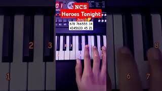 Heroes Tonight  Janji Piano Tutorial ncs viral shorts [upl. by Annoik]