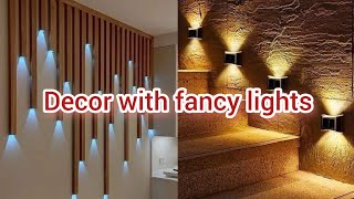 decoration with lights  fancy light  ways to decorate with light [upl. by Ynaffit]