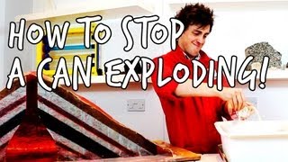 How to stop a can exploding like a volcano  Do Try This At Home  We The Curious [upl. by Akimrehs]