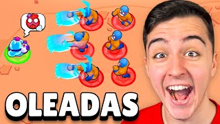 Sobreviví al RETO DE LAS OLEADAS en BRAWL STARS 😱🚨 Minijuegos [upl. by Stanley]