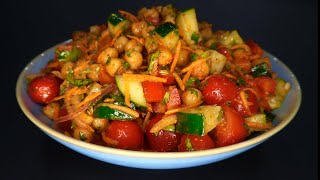 Easy and Quick Chickpea Salad Recipe  VEGAN [upl. by Hsaka]