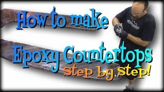 How to Make Epoxy Countertops Step by Step [upl. by Rettke689]