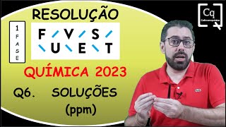 RESOLUÇÃO FUVEST 1 FASE   SOLUÇÕES  ESTEQUIOMETRIA [upl. by Ming323]