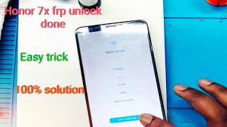 Honor 7x BNDAL10 frp unlock 💯 sucess with free tooltrending free mobile frp [upl. by Oramug817]