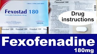 Fexofenadine 180mg 💊 Fexostad Hydrochloride Telfast 💊🇺🇸🇬🇧 [upl. by Idnis816]