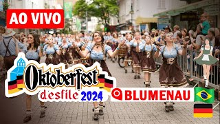 AO VIVO 1210 SABADO DESFILE OKTOBERFEST BLUMENAU 2024 [upl. by Rowe907]