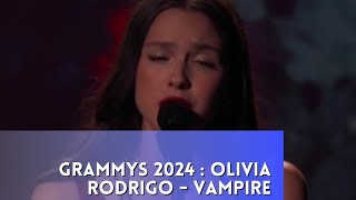 Grammys 2024  Olivia Rodrigo  Vampire [upl. by Aihsekel35]