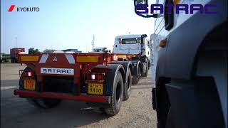 SATRAC delivers 15 Skeletal Trailers to Pushpak Logistics Gujarat [upl. by Cupo]