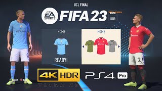 FIFA 23 Old Gen PS4 Pro Gameplay 4K HDR [upl. by Halle]