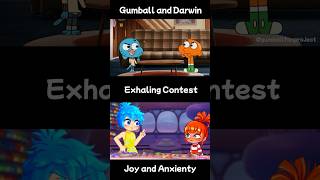 Exhaling Contest  Joy amp Anxiety insideout2 insideout gumball theamazingworldofgumball [upl. by Imyaj]