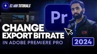 How to Change Export Bitrate in Premiere Pro 2024  Export Setting Tutorial [upl. by Lrig]