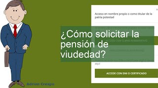 Cómo solicitar una pensión de viudedad [upl. by Olwena]