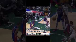 Isaiah Stewart Ejected for slamming Giannis nba espn sportstalk trending viralshorts2024 [upl. by Ressan]