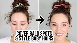 How to Style Frizzy Baby Hairs amp Cover Bald Spots [upl. by Ahsiled]