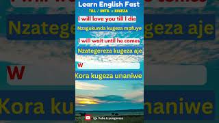 IGA INTERURO ZICYONGEREZA ENGLISH AND KINYARWANDA PHRASES [upl. by Alika454]