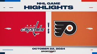 NHL Highlights  Capitals vs Flyers  October 22 2024 [upl. by Otiv]