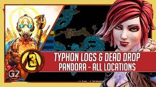 Borderlands 3  Pandora  Typhon Logs amp Typhon Dead Drop  All Locations [upl. by Devina]