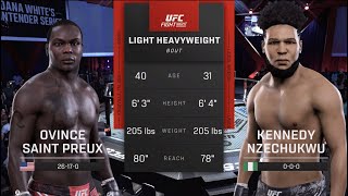 UFC Vegas 88 St Preux vs Nzechukwu UFC 5 Simulation [upl. by Aara478]