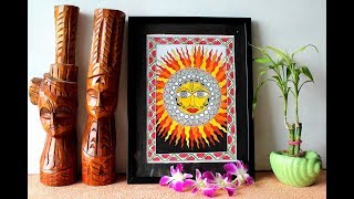 MADHUBANI PAINTING OF SUN [upl. by Charie759]