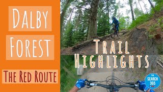 Dalby Forest MTB Red Route  Trail Highlights [upl. by Peony278]