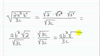 How to Rationalize the Denominator [upl. by Mohkos828]