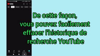 Comment effacer lhistorique de recherche YouTube 2024 [upl. by Fair]