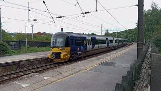 Trains at Keigley main line station 2882023 [upl. by Shugart]