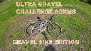 ULTRA GRAVEL CHALLENGE 80 KMS SEMI SLICK TIRES  GRAVEL BIKE [upl. by Gabbie]