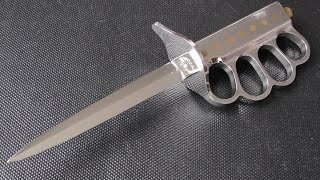 Trench Knife 1918  Knöchelmesser selfmade 7 Schlagring [upl. by Fleischer422]